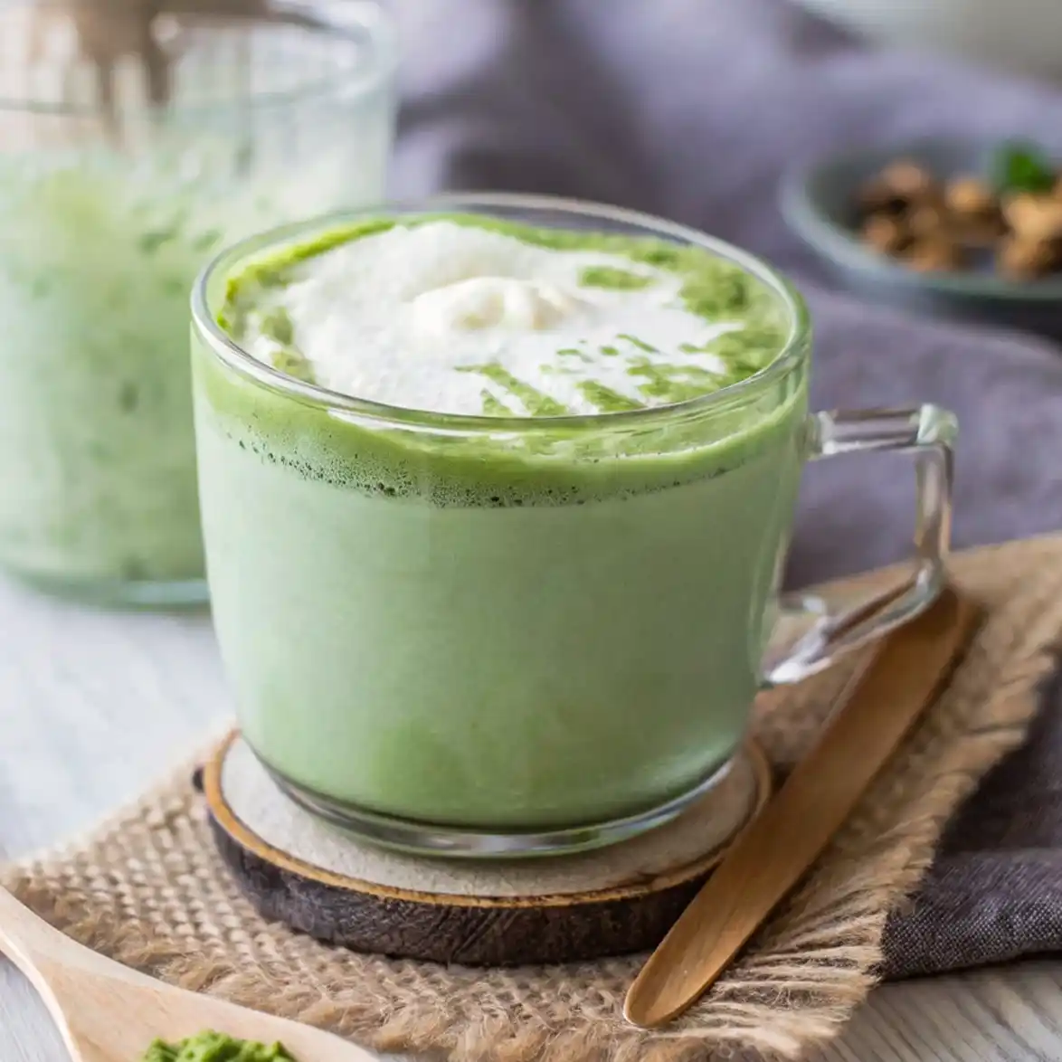 Matcha Green Tea Latte packed with antioxidants. Easy to make, healthy, and delicious — the perfect coffee alternative for a refreshing start to your day!