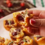 Baked Brie wrapped in flaky crescent rolls, served as a delicious appetizer.