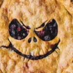 Delicious blueberry apple pie with fresh blueberries and apples