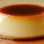 Delicious caramelized coffee flan dessert with rich coffee flavor.