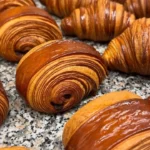 Golden flaky croissant made using an easy pastry recipe by Chef Broich.