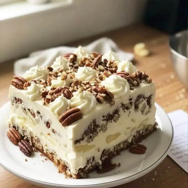Delicious Elvis Presley Cake, also called Jailhouse Rock Cake, adorned with creamy frosting.