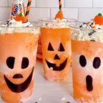 Fanta Jack O'Lantern Halloween Floats in festive Halloween cups