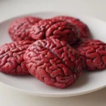 Gruesome zombie brain cookies perfect for Halloween treats
