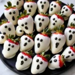 Colorful Halloween snacks displayed on a festive table
