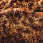 Irresistibly moist chocolate chip banana bread with chocolate chunks