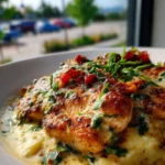 One Pan Marry Me Chicken dish served with creamy sauce and herbs.