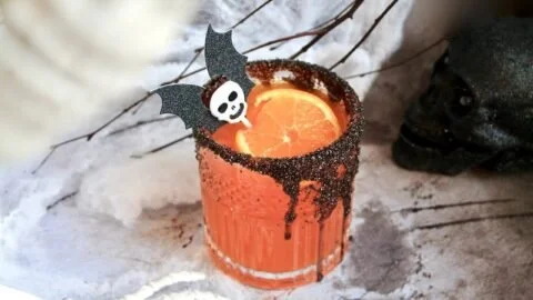 Orange POP Hallo-Rita Margarita Halloween tequila drink recipe