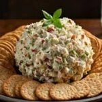 Delicious Pioneer Woman Cheese Ball ready to serve at a party