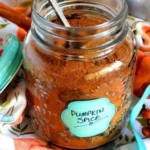Pioneer Woman's homemade pumpkin spice mixture in a glass jar