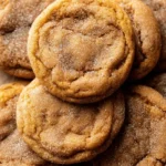 Delicious Pumpkin Snickerdoodle cookies on a plate, perfect for fall baking.