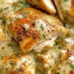Crock Pot Ranch Chicken served with sides in a rustic setting