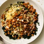 Roasted Fall Harvest Salad with seasonal vegetables and dressing