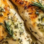 Slow cooker lemon herb chicken served with rice on a plate