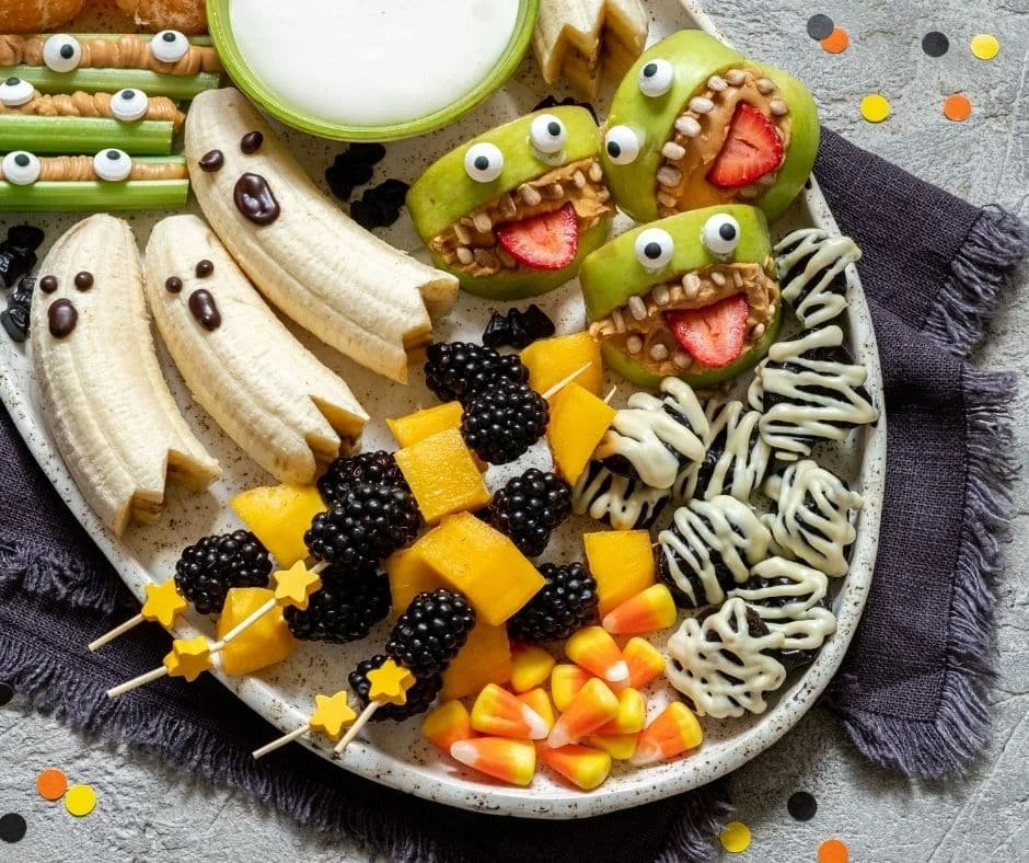 Delicious Sweet Potato Jack O'Lanterns for Halloween decoration and treats