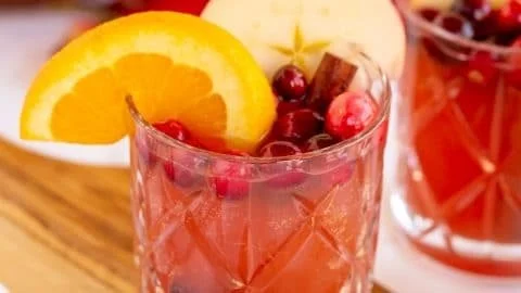 A festive Thanksgiving Punch made with seasonal ingredients for holiday gatherings.