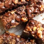 Healthy vegan and gluten-free banana bread loaf on a wooden table
