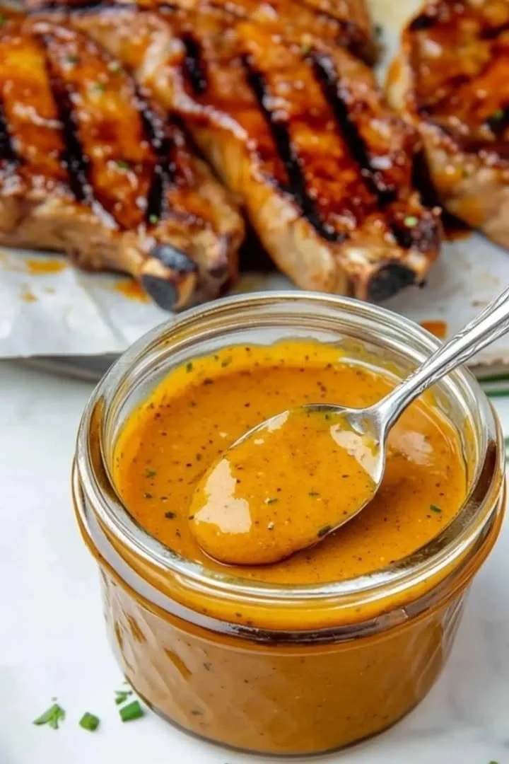 Bottle of Carolina Gold BBQ Sauce with a delicious golden color and rich flavor.