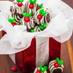 Homemade Chocolate Coconut Balls covered in chocolate and shredded coconut