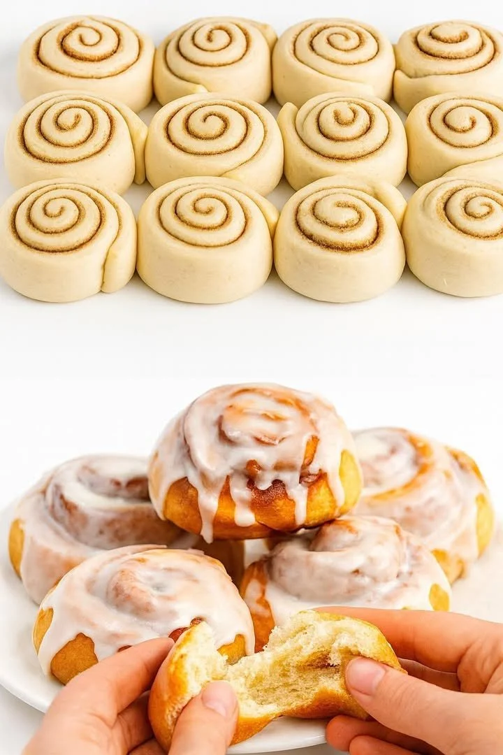 Delicious homemade cinnamon rolls fresh out of the oven
