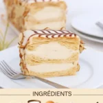 Delicious Cream Mille-Feuille dessert showcasing layers of cream and pastry
