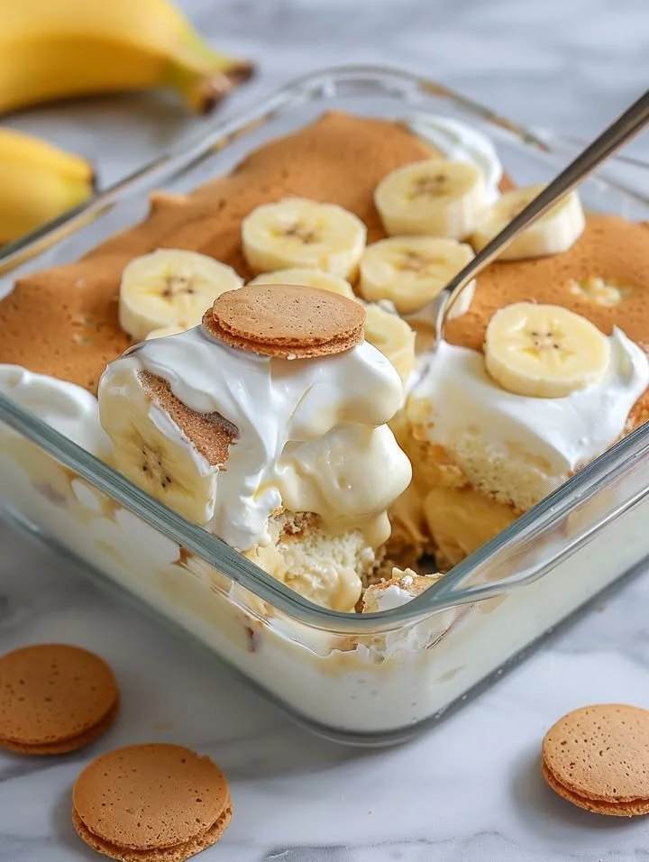 Delicious classic no-bake dessert served in a beautiful dish