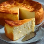 Delicious airy creamy dessert with a golden surface, perfect for any occasion.