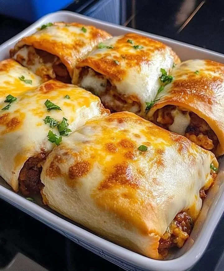 Delicious loaded cheesy pocket tacos with melted cheese and fresh toppings
