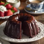 One bowl cake recipe ingredients mixed in a bowl for easy baking