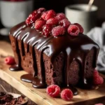 Delicious slice of Orange Chocolate Cake with orange zest and chocolate frosting
