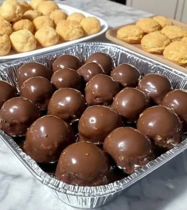 Delicious homemade Peanut Butter Balls ready to enjoy as a healthy snack