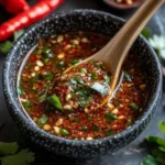Delicious homemade Red Thai Dipping Sauce in a bowl