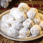 Delicious homemade Snowball Cookies dusted with powdered sugar