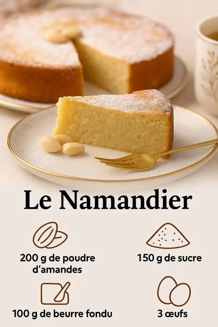 Delicious homemade almond cake served with fresh berries on a plate