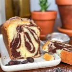 Delicious Vanilla Cocoa Marble dessert showcasing swirls of vanilla and cocoa flavors.